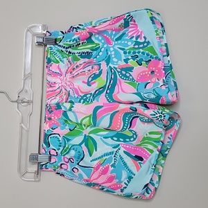 Lilly Pulitzer Ocean Trail Turquoise Oasis Shorts